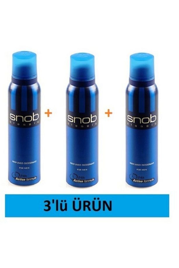 For Men Classic Deodorant 150ml X 3 Adet - 2