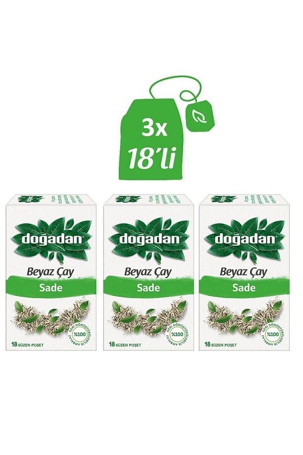 18 Adet Beyaz Çay Sade X3 Adet - 1