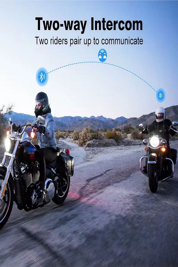 Yeni Model Maxto MX2 Intercom Motosiklet Kask Hoparlörü Bluetooth Intercom Hi-Fi Ses IPX6 - 2