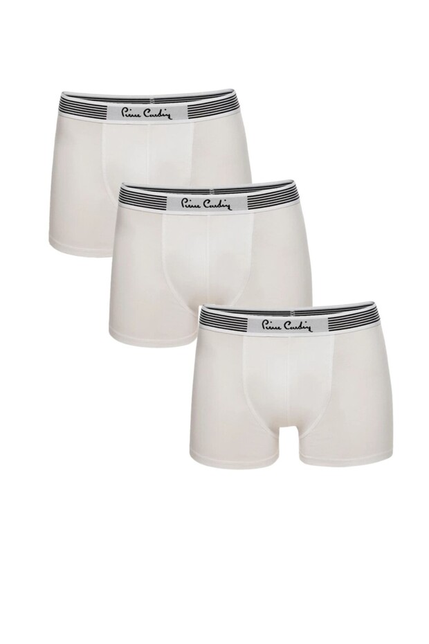 Men's Cotton Modal White 3-Piece Lycra Boxer Q4.U.4O.K1.K.A.P.C3