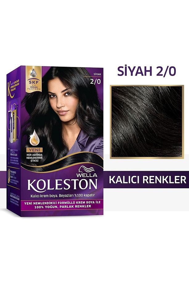 Koleston Kit Saç Boyası 2/0 Siyah - 1
