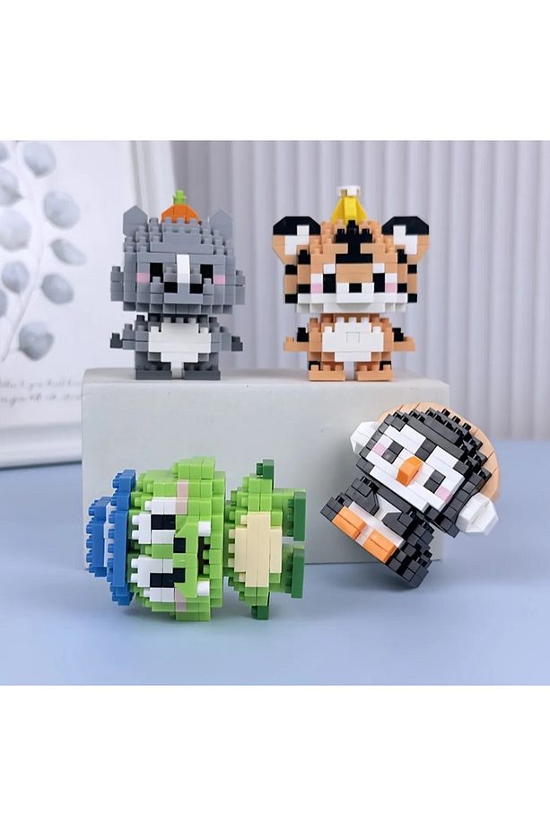 Sevimli Hayvanlar Mini Blok Yapı Taşı Figür (RASTGELE 1 MODEL GÖNDERİLİR) - 7