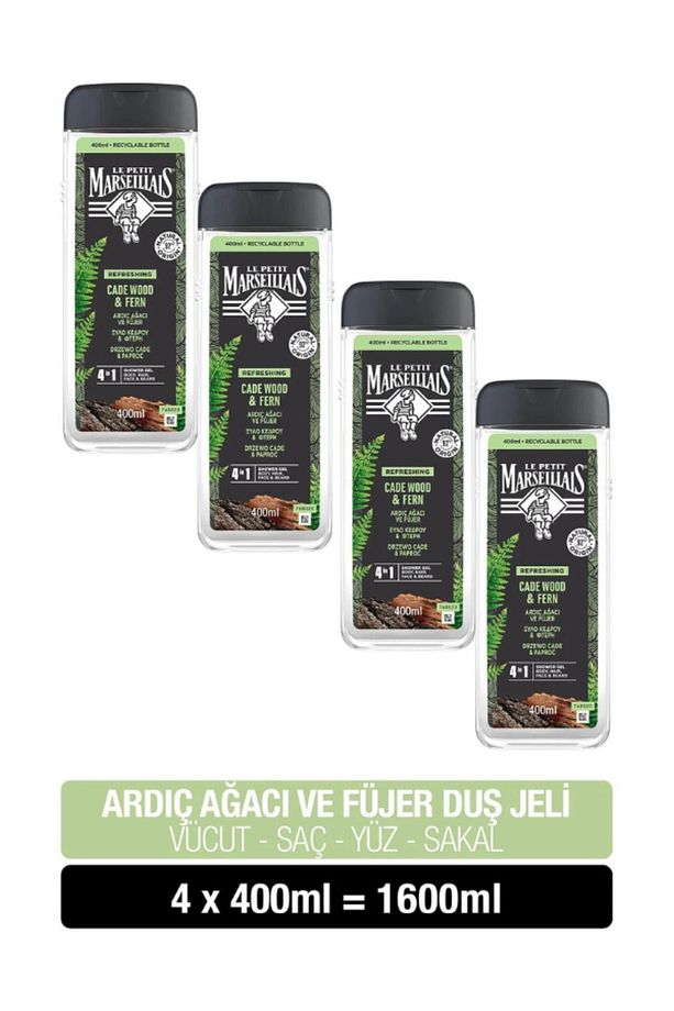 Lpm Duş Jeli 400 ml Ardıç Ağacı Ve Fujier 4in1 X4 Adet - 1