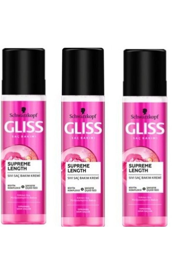Sıvı Saç Kremi 200 ml Supreme Length X3 Adet - 1