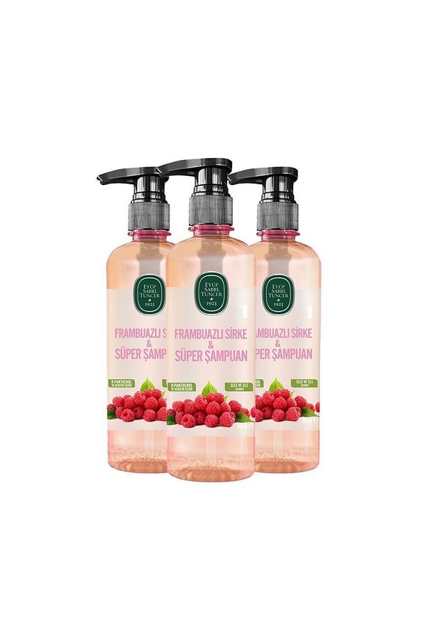 Frambuazlı Sirkeli Süper Şampuan 500 ml X3 Adet - 1