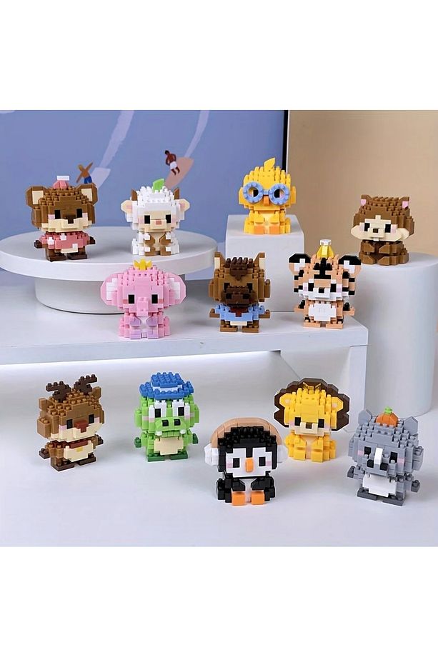 Sevimli Hayvanlar Mini Blok Yapı Taşı Figür (RASTGELE 1 MODEL GÖNDERİLİR) - 4