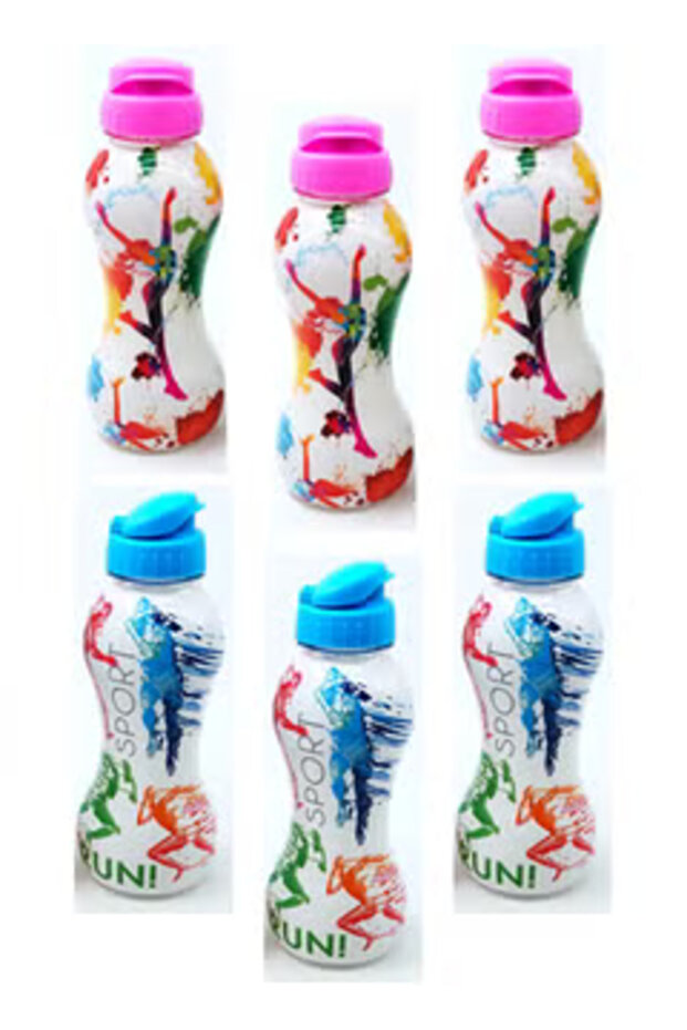 Plastic Water Bottle Set 6 Pcs For Sport or School