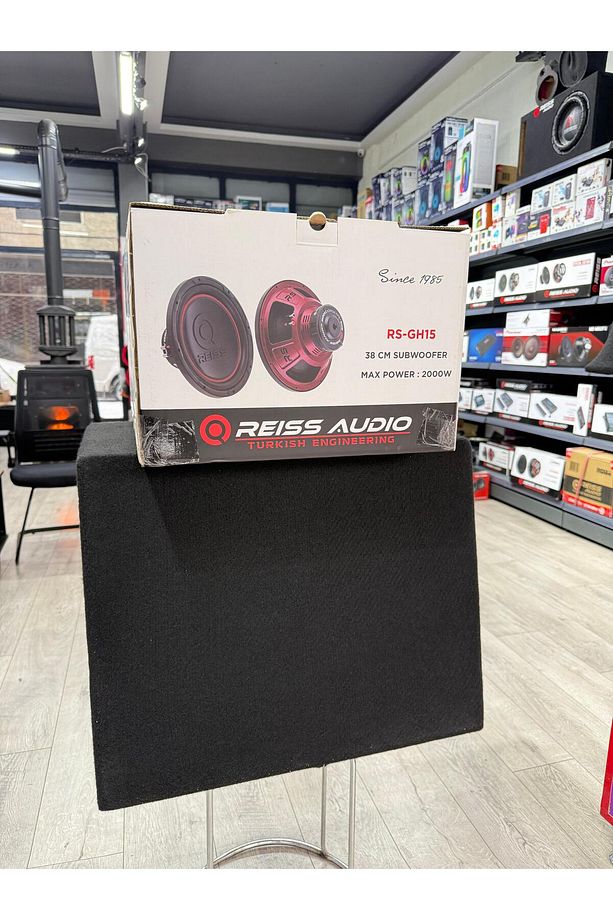 Audio Rs-GH15 L Port Kabinli 2000wat 500 Rms 38cm Spl Subwoofer Bas single 4ohm - 8