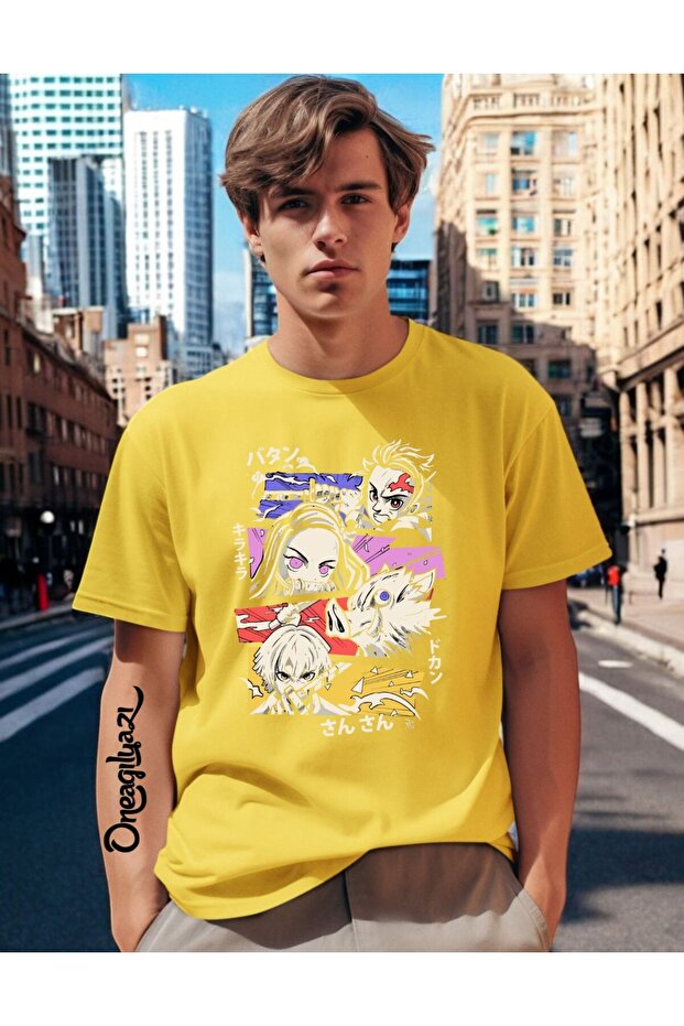 Anime Printed Men's Oversize T-Shirt