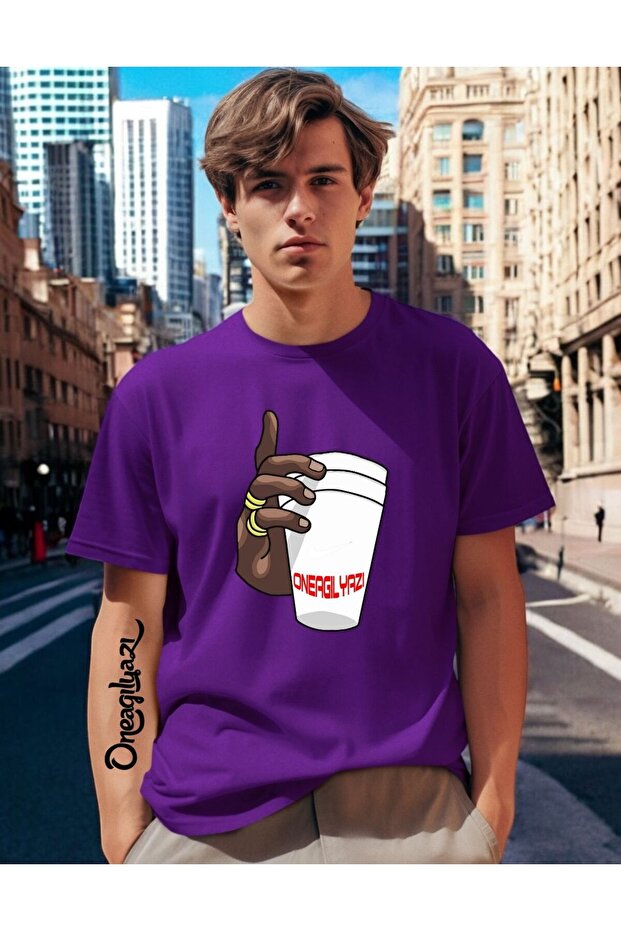 Oneagılyazı Printed Men's Oversize T-Shirt