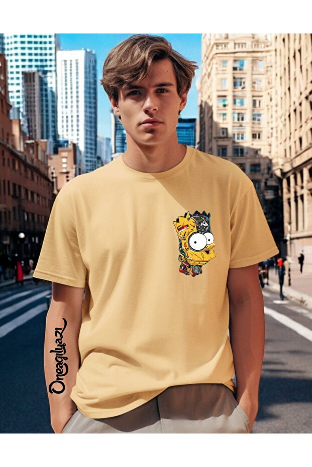 Simpson Printed Men's Oversize T-Shirt