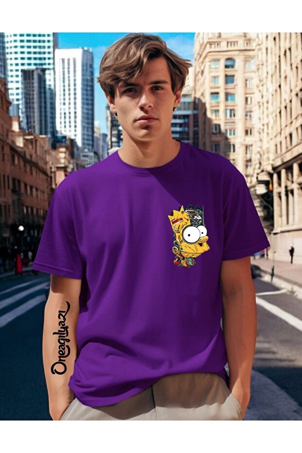 Simpson Printed Men's Oversize T-Shirt