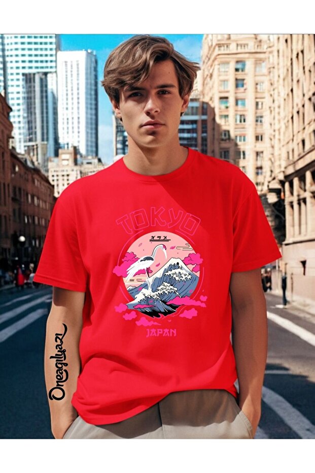 Tokyo Printed Men's Oversize T-Shirt