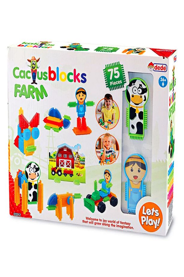 Çiftlik Kaktüs Blok Puzzle Inşa Yapı Bloklar 75 Parça - 7