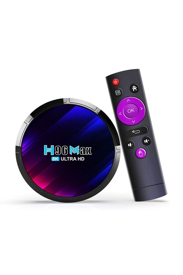 H96 Max 8k Ultra Hd Android 13 Dört Çekirdek Rk3528 Işlemci 4 Gb Ram 64 Gb Hafıza Tv Box - Wifisiz - 1
