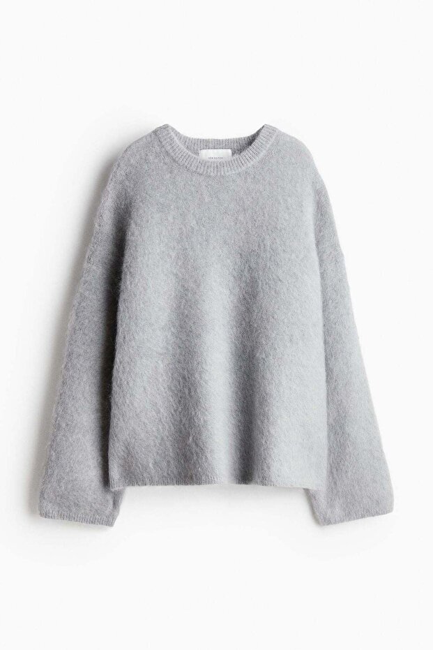 Oversized mohair-blend jumper