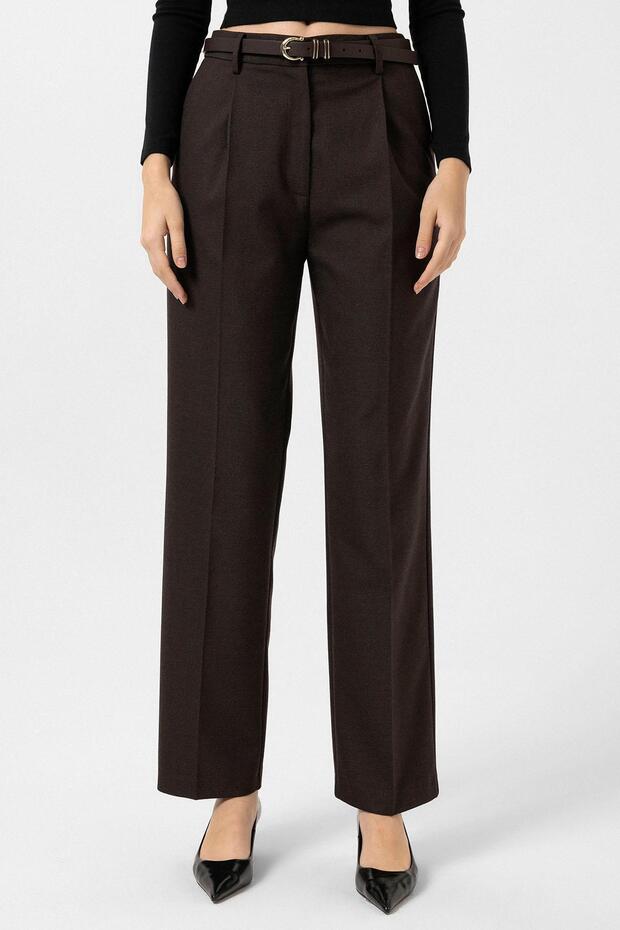 High Waist Pleated Trousers