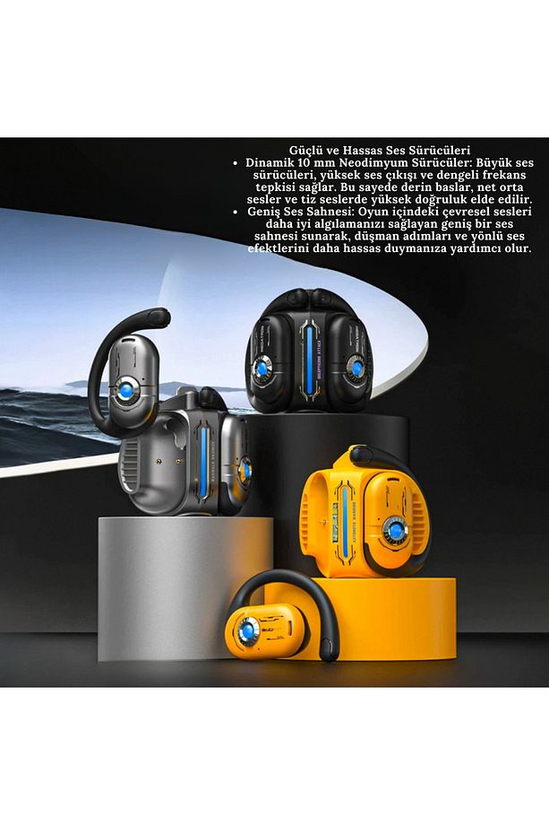 Trol Gaming Kablosuz Bluetooth 5.4 Oyuncu Kulaklık, 50 ms Gecikme, Çift Mod, HD Mikrofon ENC/TWS - 2