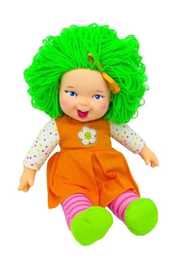 Green 45 cm Rainbow Baby Hair Filled - Cabbage