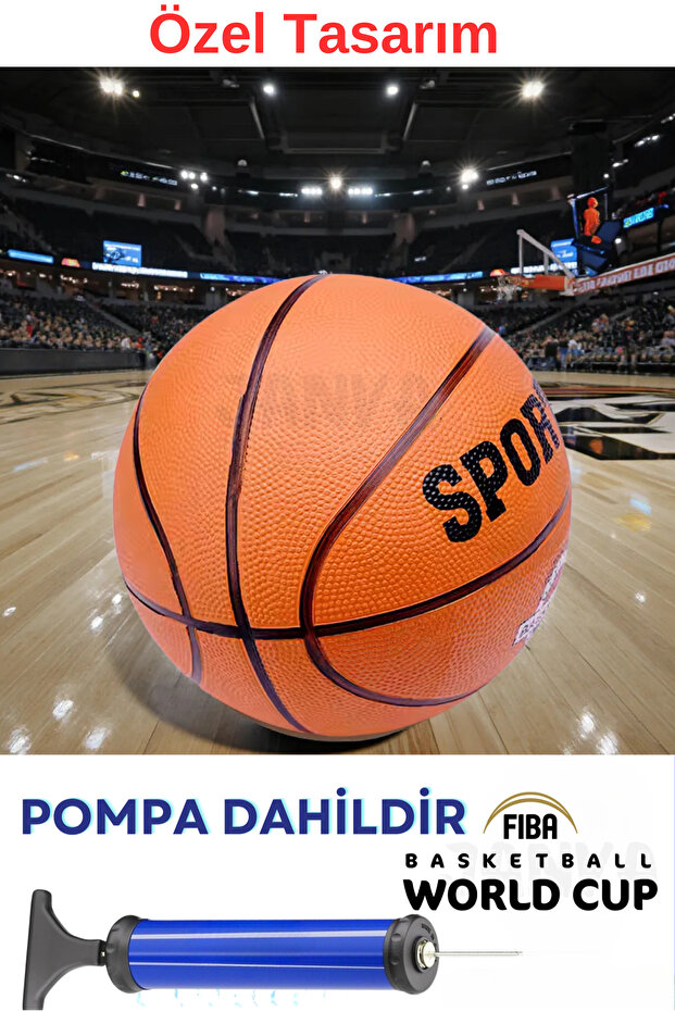 Janva 7 Numara Basketbol Topu,basket Topu Ve Pompa Şişirme Iğnesi Hediyeli
