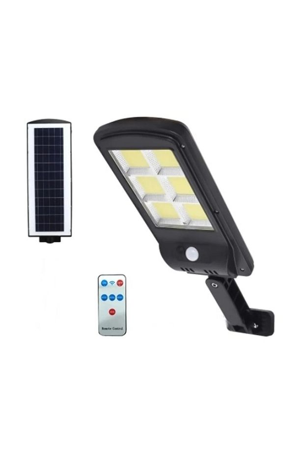 Güneş Enerjili Sokak Lambası Solar Duvar Lambası Hareket Sensörlü 3 Mod Uzaktan Kumandalı 120 Ledli - 4