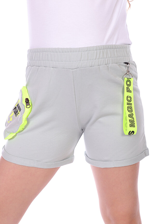 Girls' Pocket No Drama Please Printed Shorts