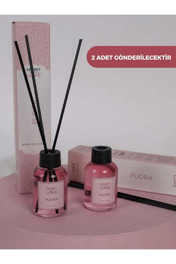 2 Lİ ODA KOKUSU ÇUBUKLU PUDRA  50 ML - 1