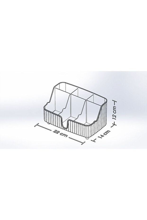 Line 6' Compartment Makeup Organizer - 8