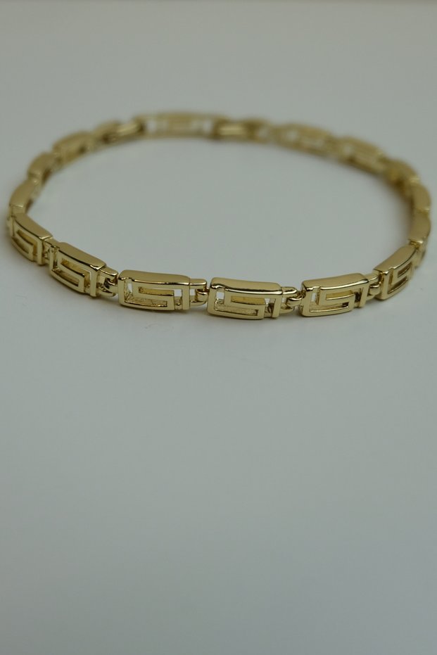 Xuping Gold Patterned Bracelet