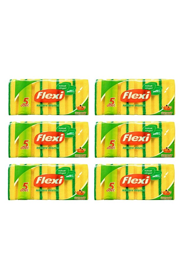 5 × 6 قطع إسفنجة أطباق مموجة