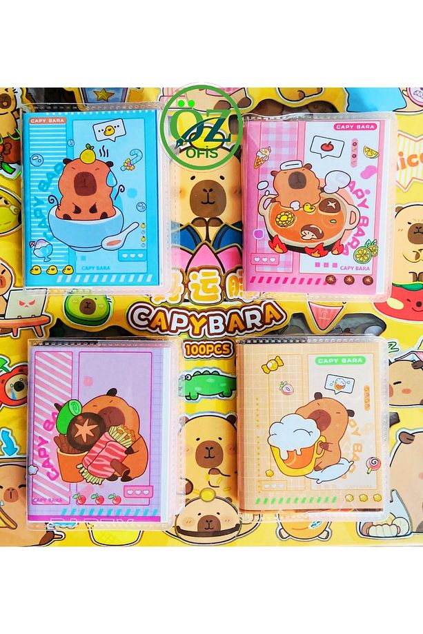 Capybara 4'lü Mini Defter Seti - 1