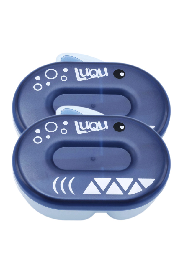 Feeding Bowl With Spoon Deep-Blue -Pack of 2
