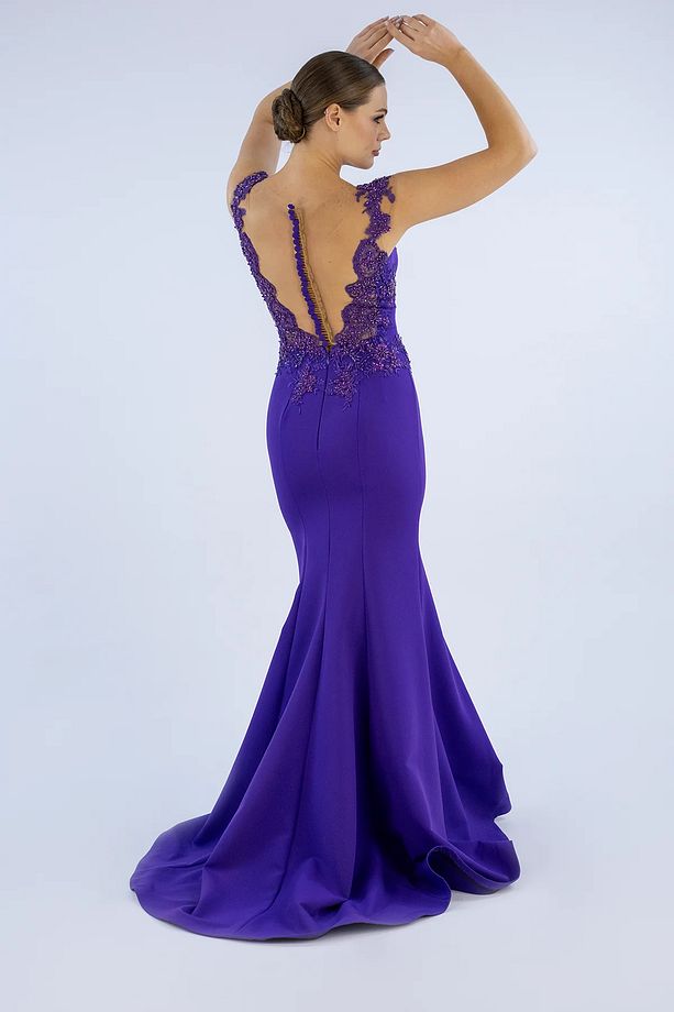 Alluring Exception Balık Kesim Nişan Elbisesi - 6