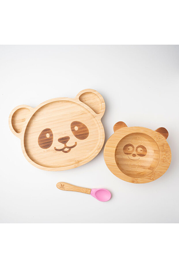 Panda Bambu Tabak Seti - 4