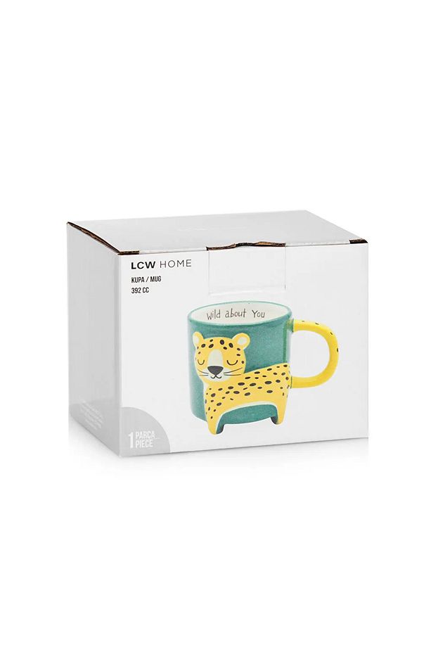 LCW HOME Karışık Hayvan Baskılı Seramik Kupa 392 Ml T T - 5