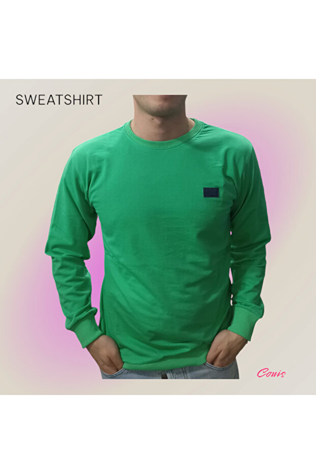 Bisiklet Yaka Erkek Sweatshirt - 2