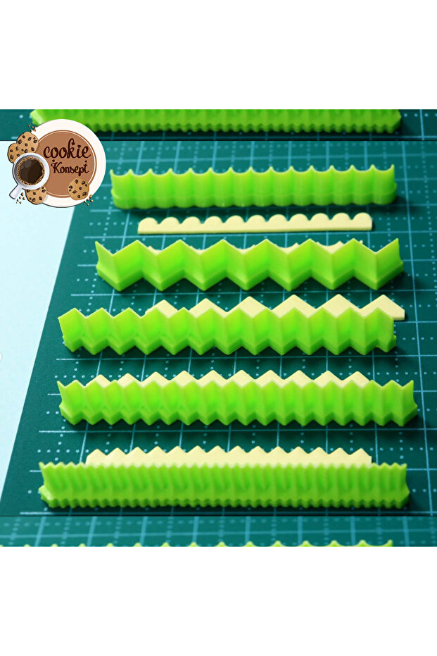 مجموعة قوالب بوليمر كلاي # 32 – قواطع منقوشة - 4