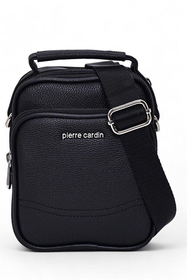 Black-Rölax Men's Messenger Bag with Logo Detail 01Pc001416