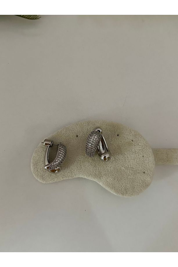 Zirkon Taşlı Marka Model Küpe - 1
