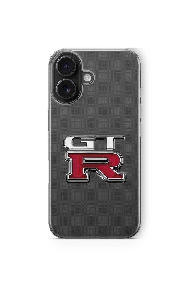 حافظة شفافة مطبوعة بتصميم GTR متوافقة مع هاتف iPhone 16 Plus