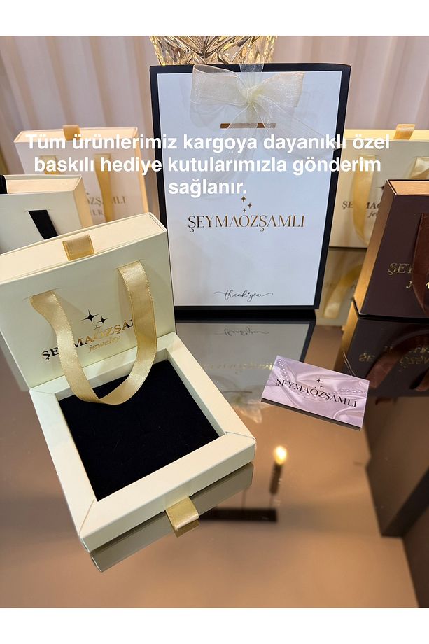 Klasik Model Yarım Altın Çerçeve Inci Kolye Ve Yarım Altın Çerçeve Inci Bileklik Ikili Set - 9