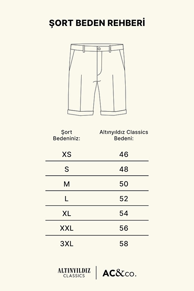 Slim Fit Dar Kesim 5 Cep Armürlü Şort - 3