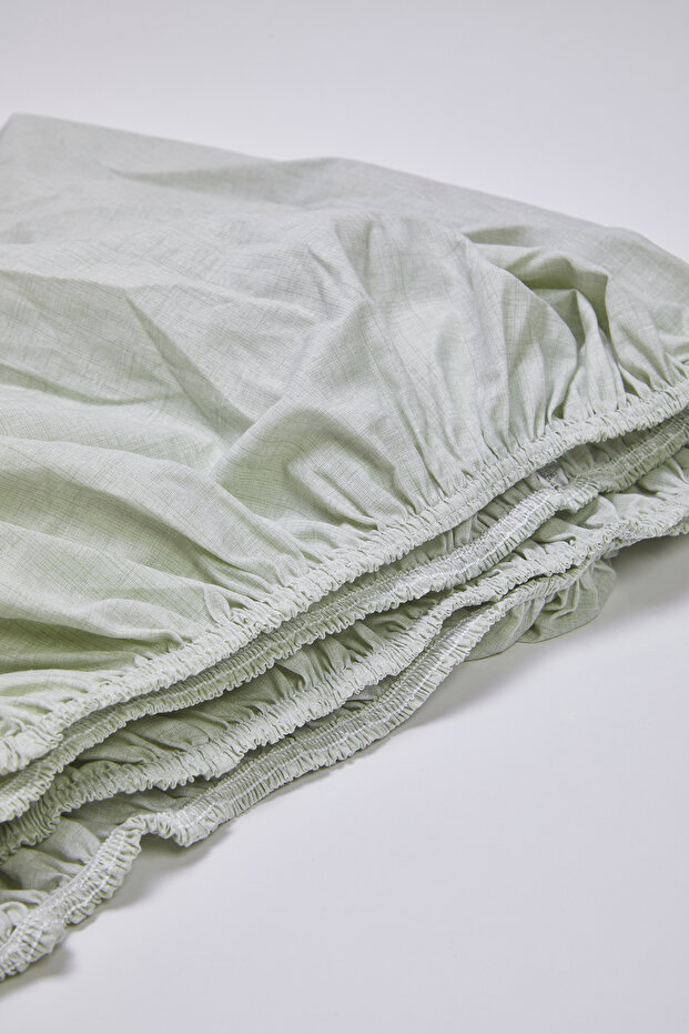 Tek Kişilik Pötikare Desenli Lastikli Çarşaflı Nevresim Takımı 160x220cm TPHSS25TKN00001 - 7