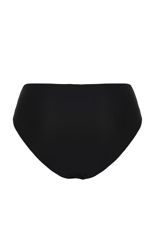 Siyah Drapeli Yüksek Bel Regular Bikini Altı TBESS24BA00145 - 6