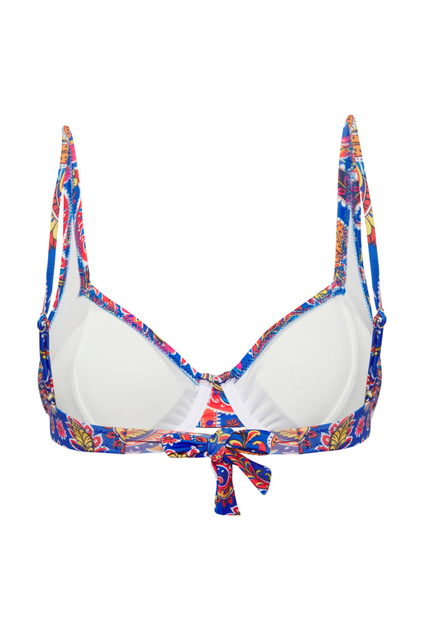 Çiçek Desenli Balconette Kaplı Bikini Üstü TBESS24BU00121 - 5