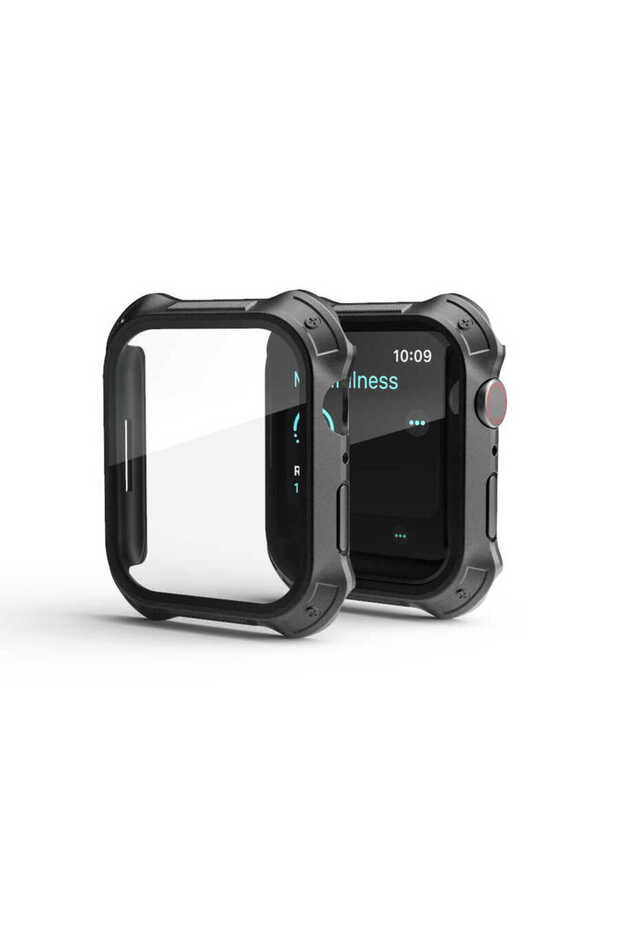 Watch 7 41mm Tank Armor Case and Screen Protector Sys Watch Gard 10 - Black