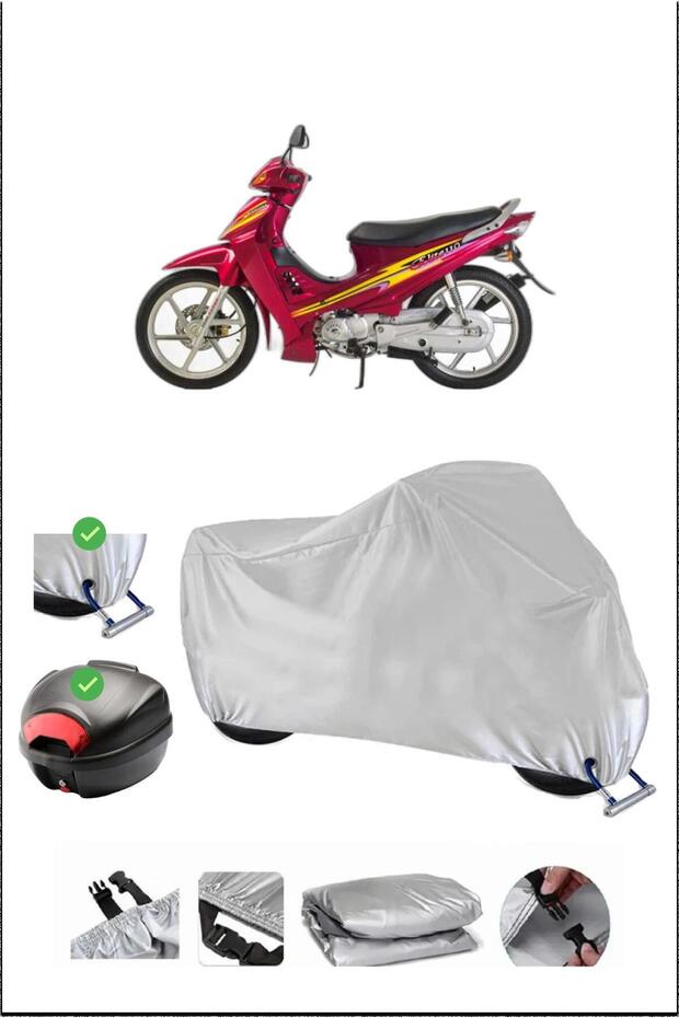 Kanuni Elite110 Rear Bag Lock Compatible Waterproof Motorcycle Canvas-Gray