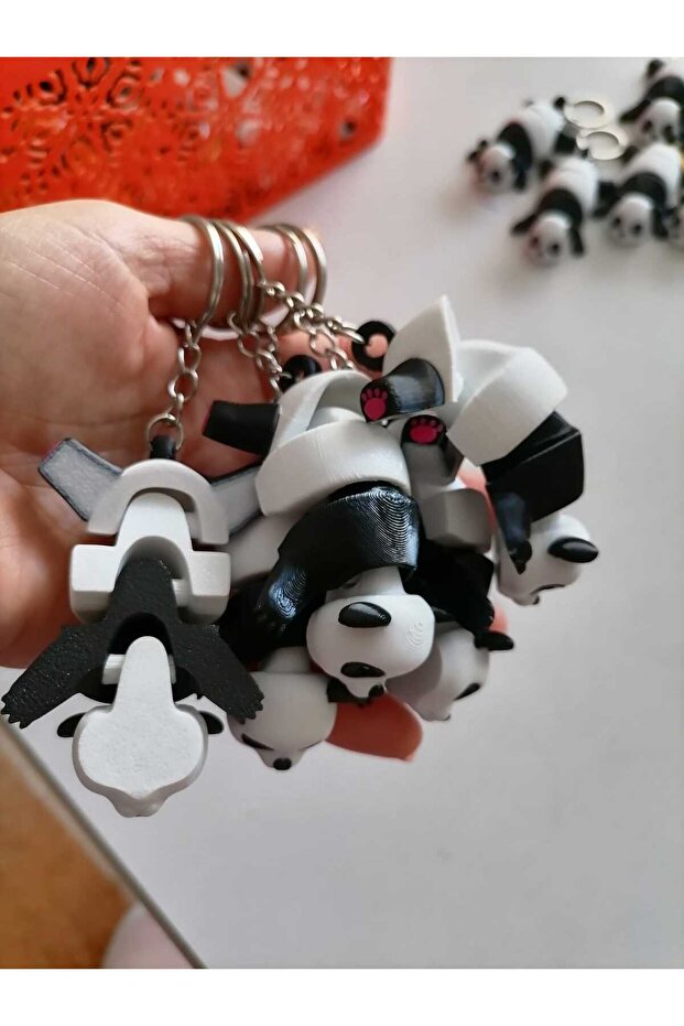 Design Cute Panda Keychain 5cm (1Pc) - 2