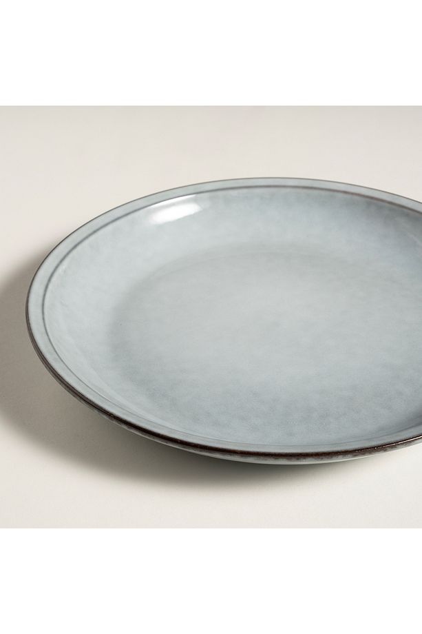 Lılıng Stoneware Yemek Tabağı 24 Cm Mavi - 4