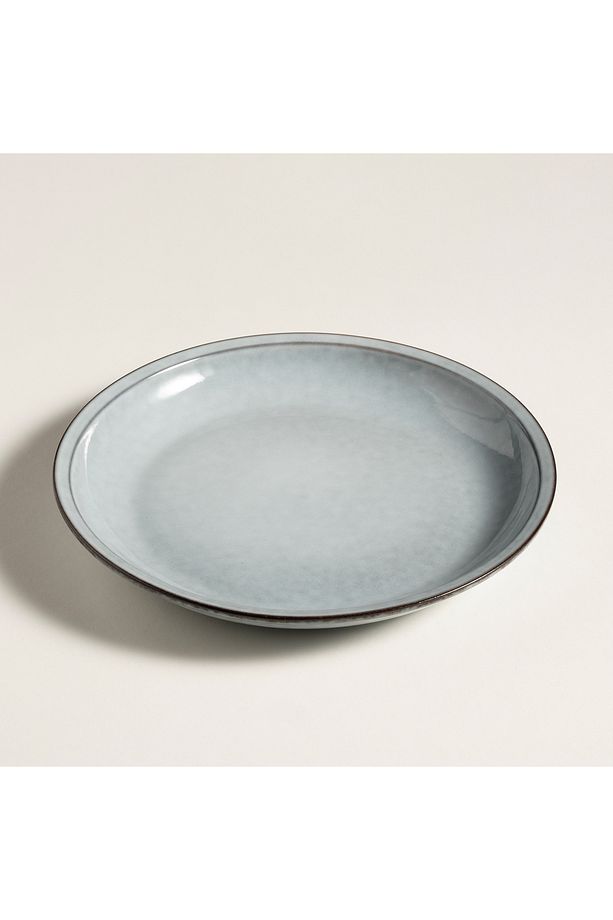Lılıng Stoneware Yemek Tabağı 24 Cm Mavi - 3